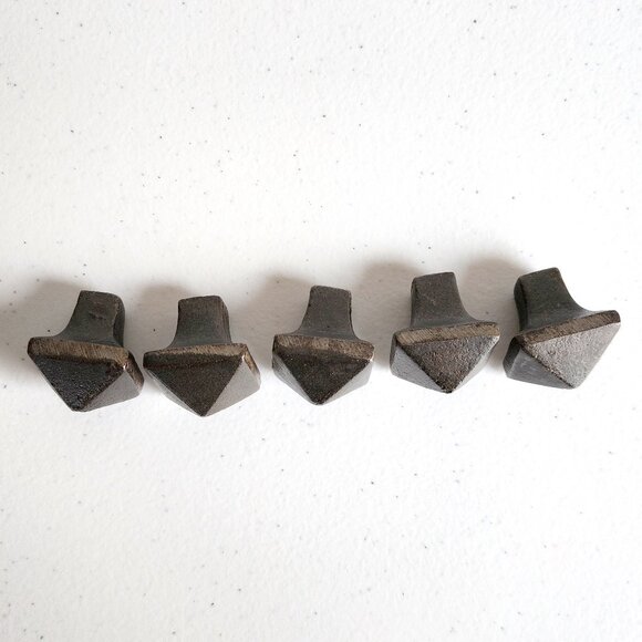 Square Pyramid Handmade Cabinet Knob Pulls for Drawers/Cabinets Set of 5 Handles - Picture 3 of 7